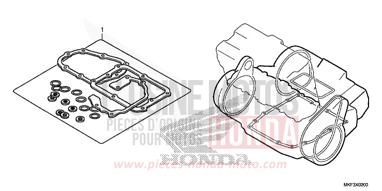 TROUSSE DE JOINT B de CBR1000RR "Fireblade" GRAND PRIX RED (R380) de 2018